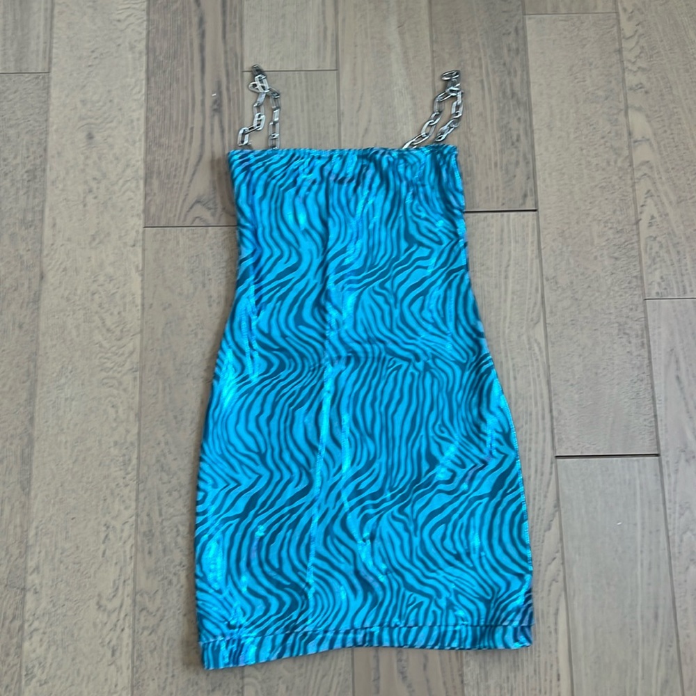 Custom dress cool blue